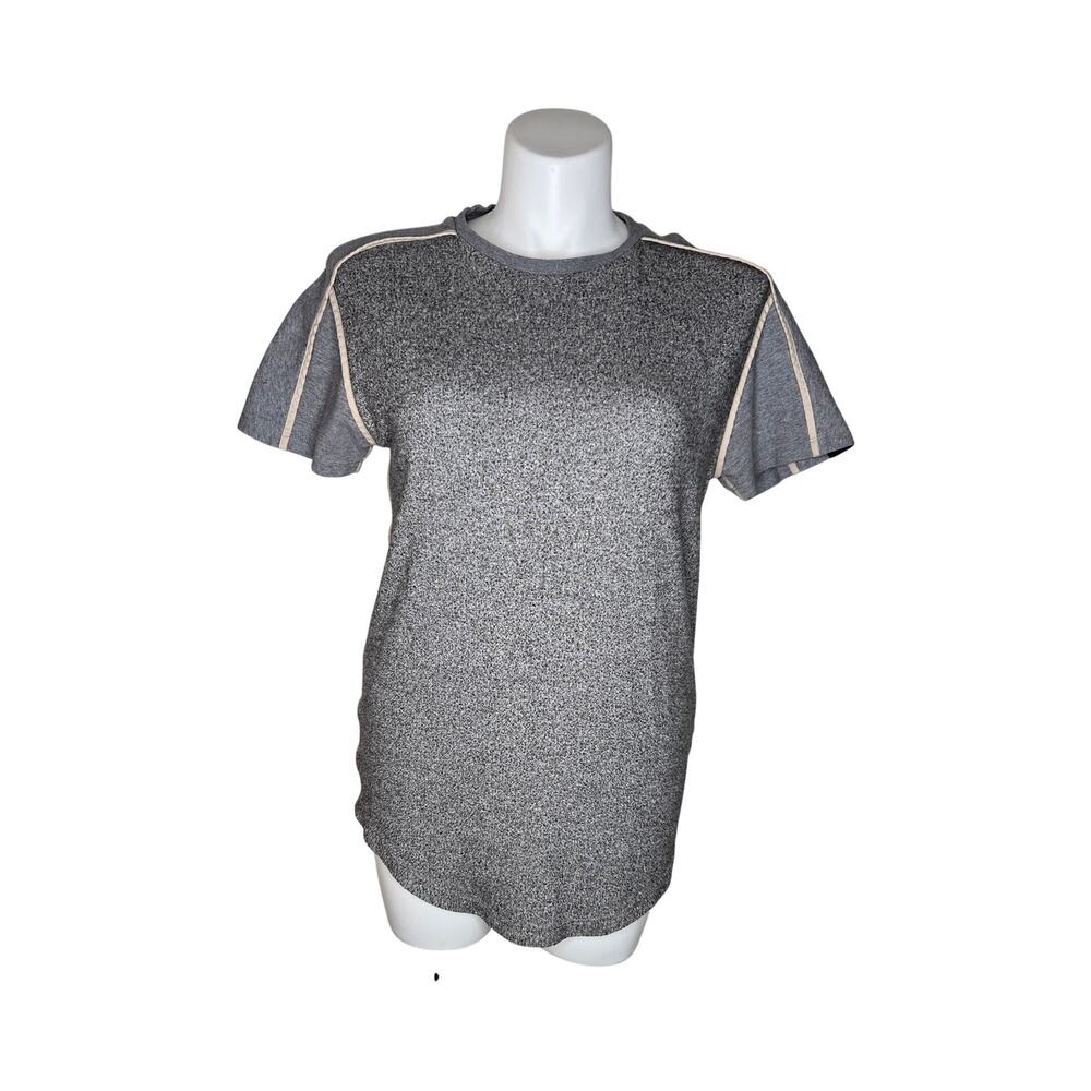 SCOTCH & SODA Women's Cotton Short Sleeve Tee Gray Size Large